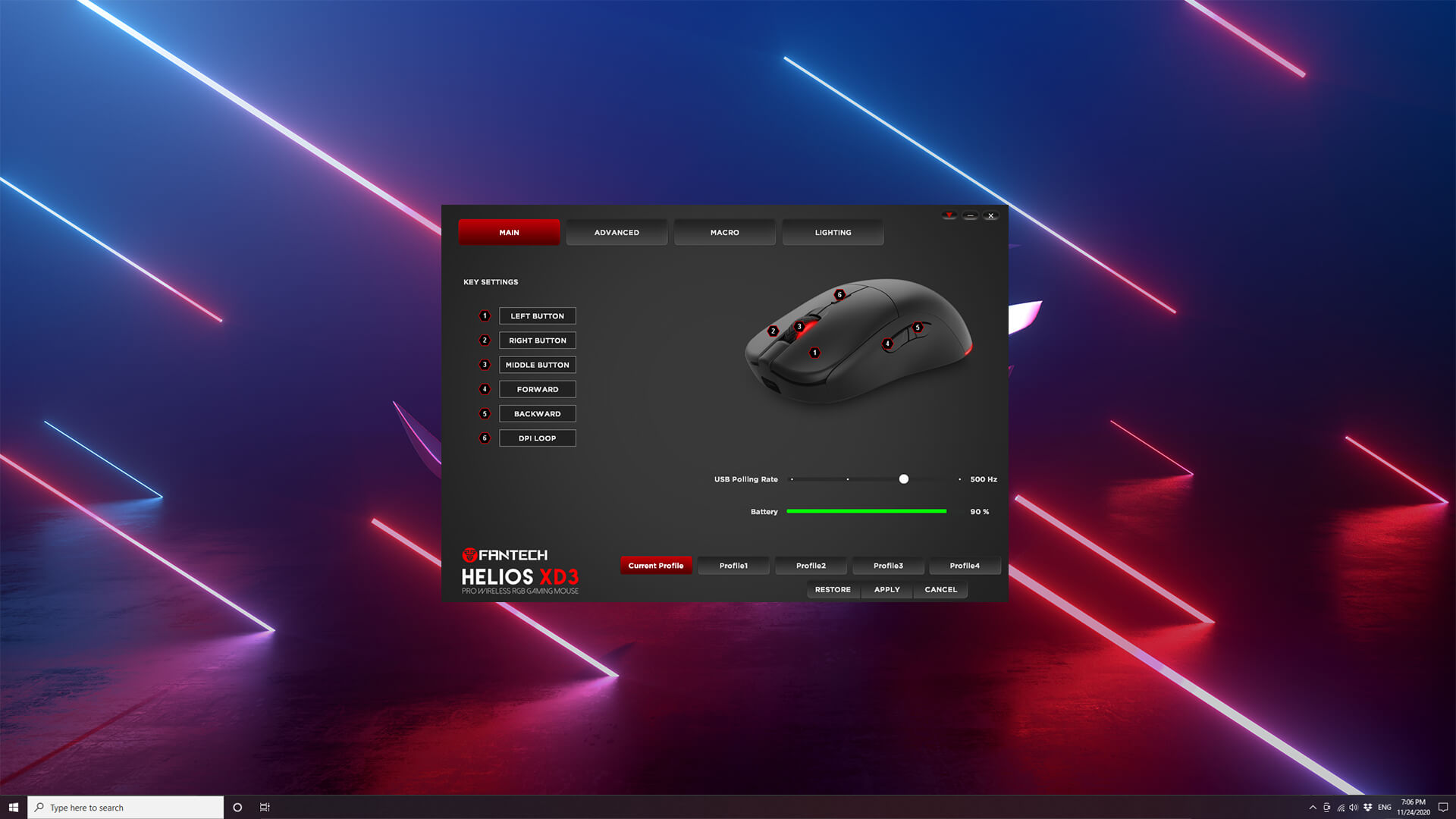 Fantech HELIOS XD3: Wireless RGB gaming mouse - Tech Edition