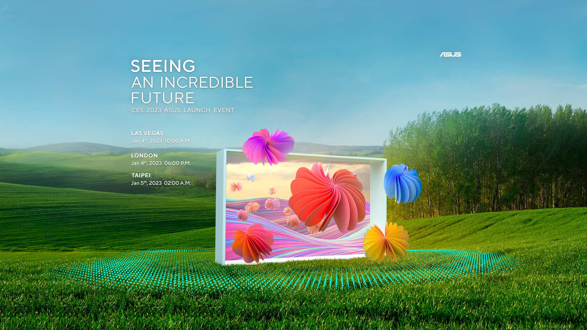 ASUS announces seeing an incredible future virtual launch event