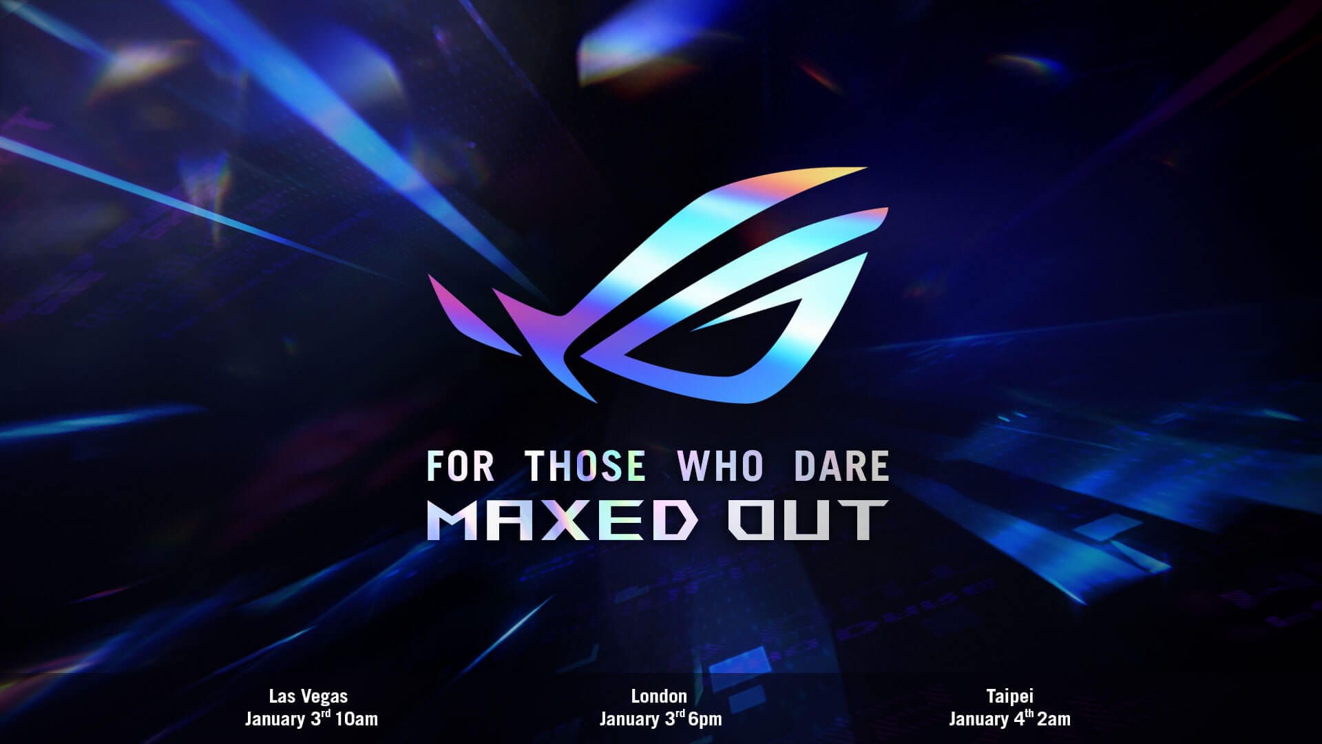 Republic of Gamers announces For Those Who Dare Maxed out virtual launch event & exclusive showrooms in Las Vegas