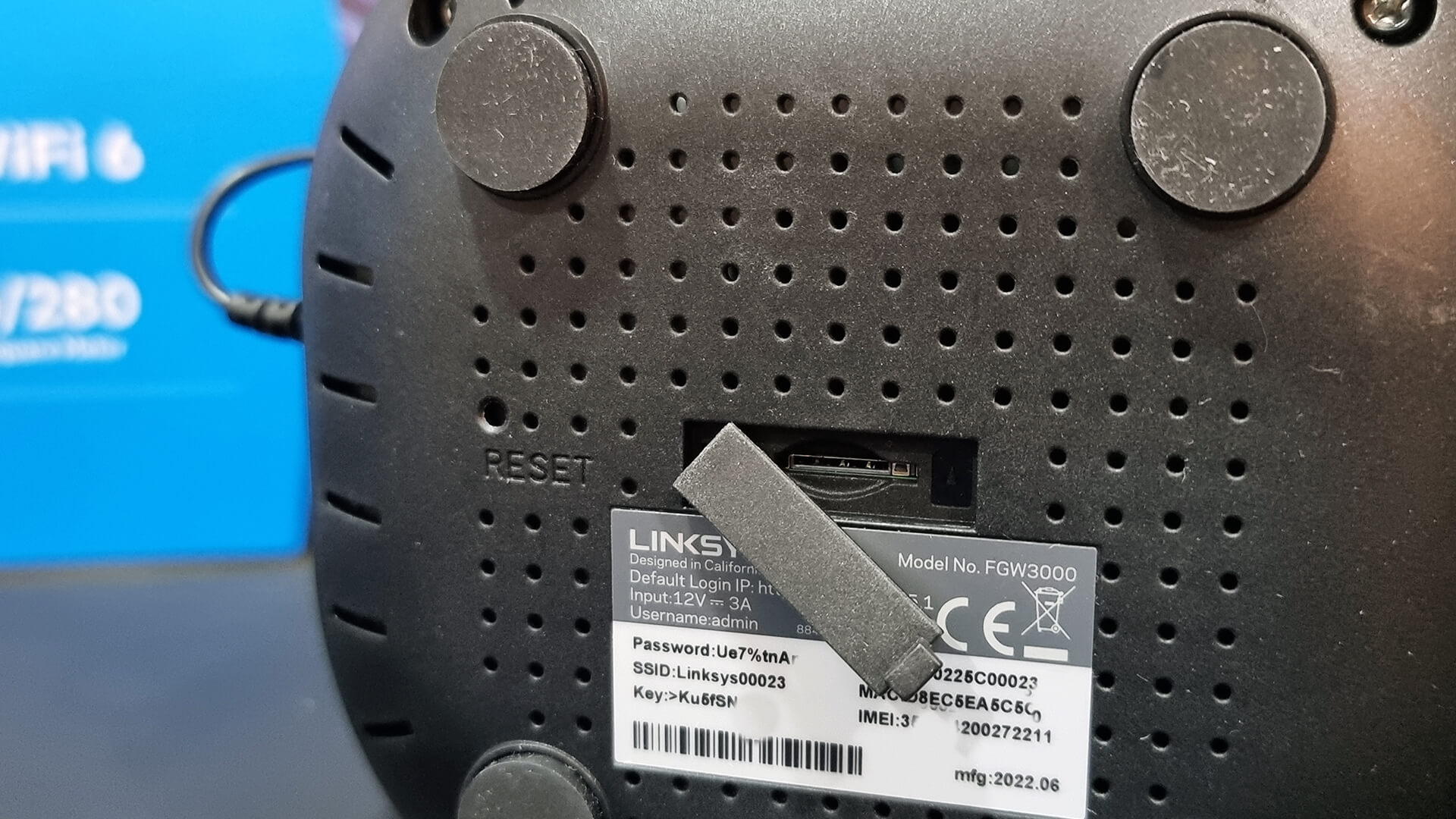 Linksys FGW3000 5G WiFi 6 Router For onthego connectivity