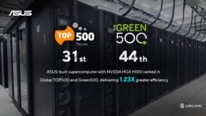 ASUS-built supercomputer with NVIDIA HGX H100 ranked among the world’s top supercomputers ASUS-built supercomputer with NVIDIA HGX H100 ranked among the world's top supercomputers