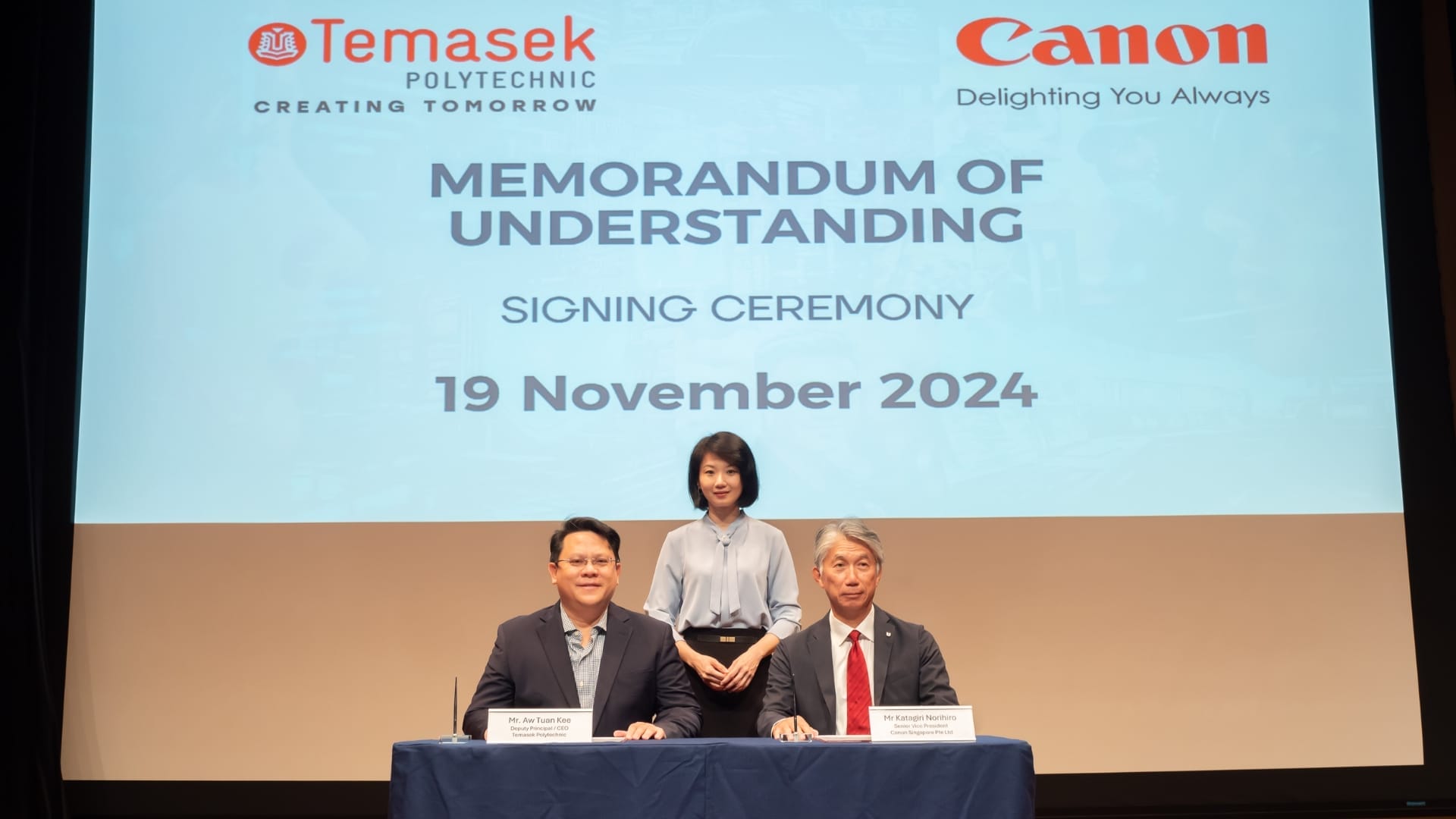 Canon Singapore and Temasek Polytechnic join forces to boost security training