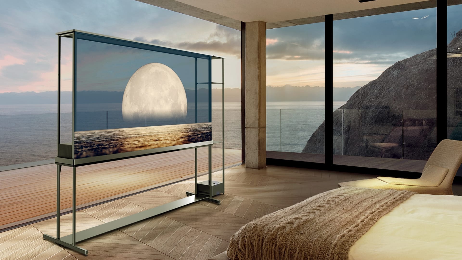 LG unveils worldâs first transparent and true wireless 4K OLED TV