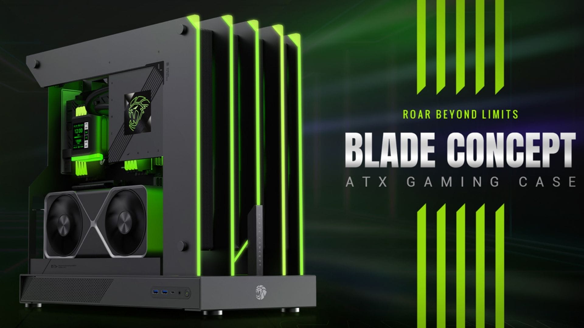 GameMax unveils Blade Concept ATX case with bold design and powerful features