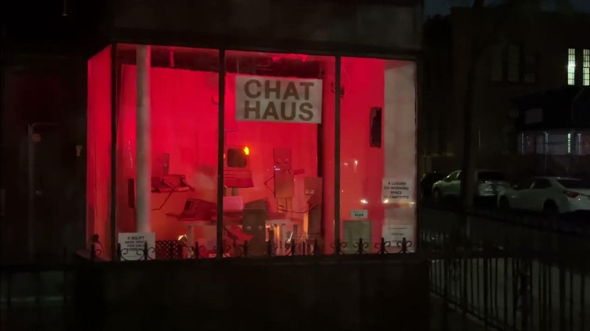 Step inside Brooklynâs cardboard coworking space for AI chatbots