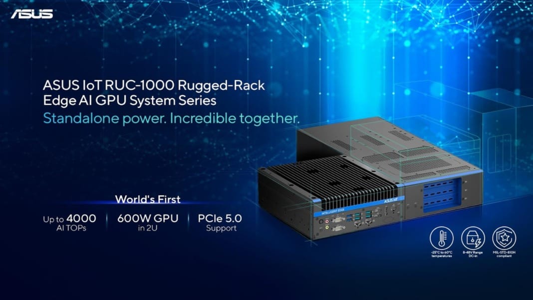 ASUS IoT unveils RUC-1000 series rugged edge AI computers at Computex 2025