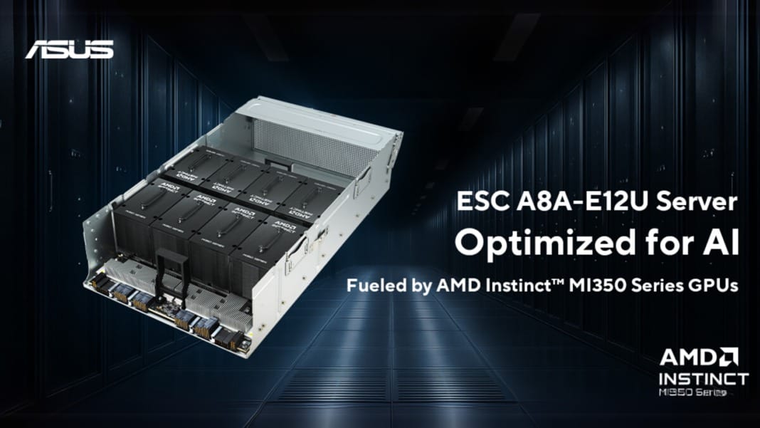 ASUS adds AMD Instinct MI350 support to flagship AI server