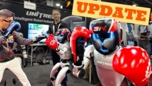 Unitree’s humanoid robots face off in a thrilling kickboxing showdown Unitree’s humanoid robots face off in a thrilling kickboxing showdown