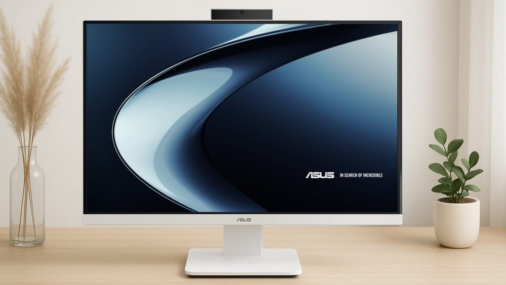 ASUS V400 AiO Series Minimalist all-in-one desktops for modern workspaces - 1