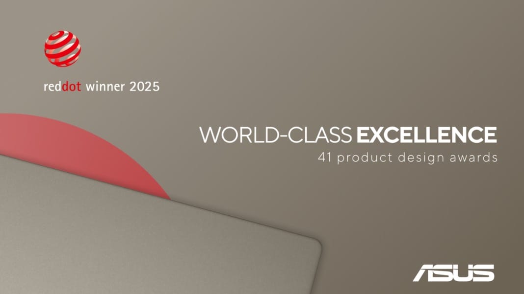 ASUS earns 41 Red Dot awards for product design in 2025