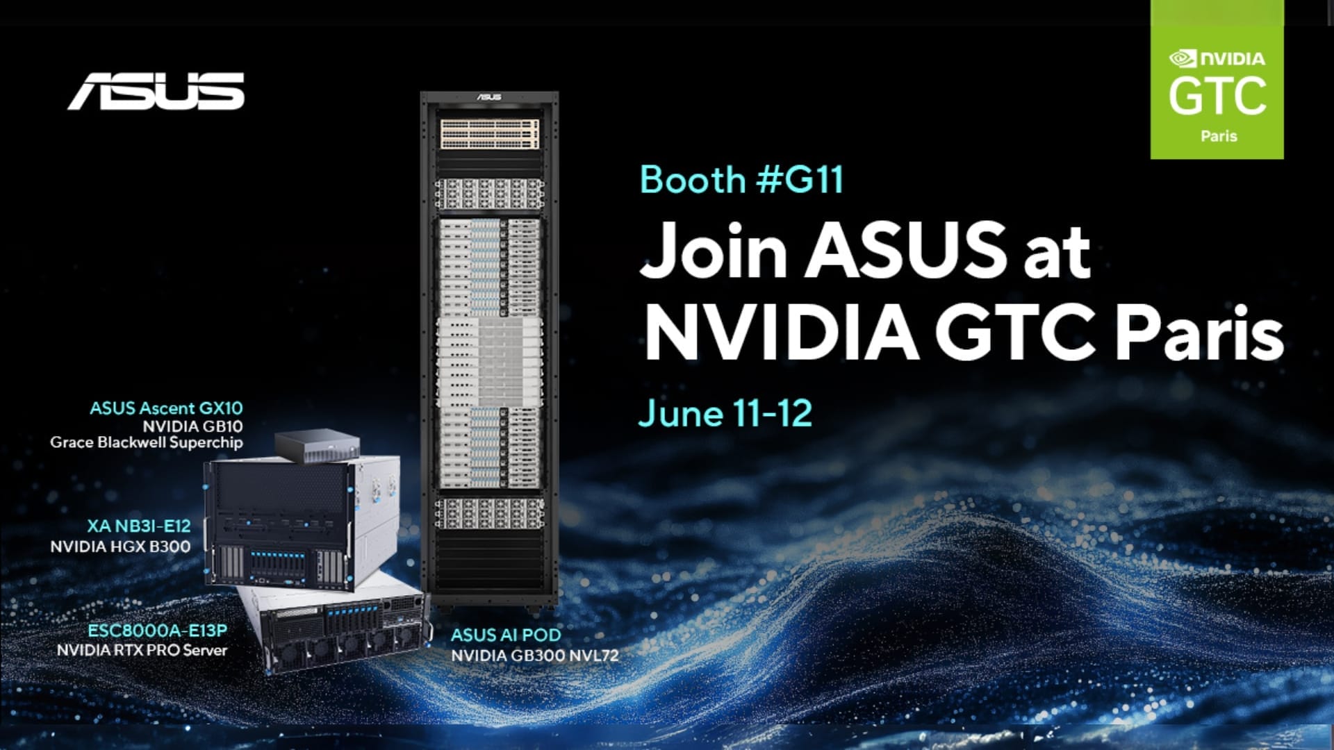 ASUS showcases next-gen NVIDIA GB300 NVL72 system and deepens Nebius partnership at GTC Paris 2025