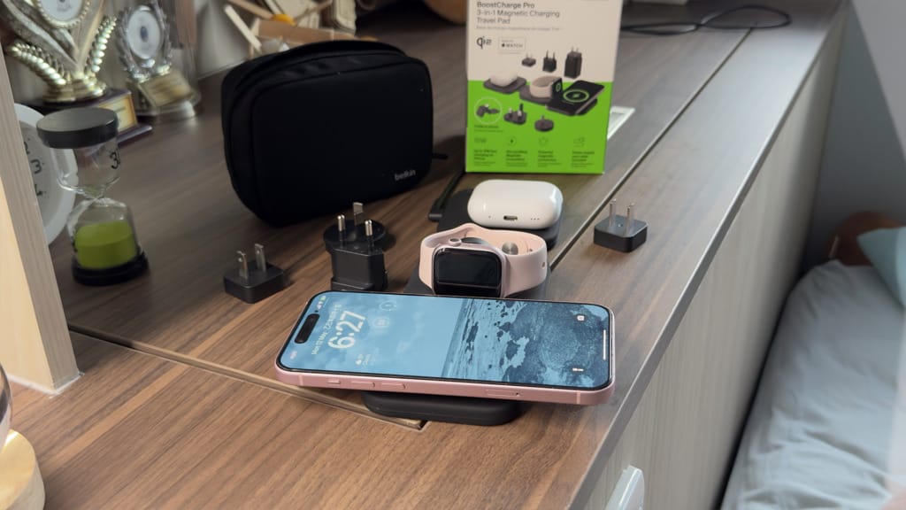 Belkin BoostCharge Pro 3-in-1 Magnetic Wireless Charging Travel Pad review A compact charging solution for your travel needs - 6