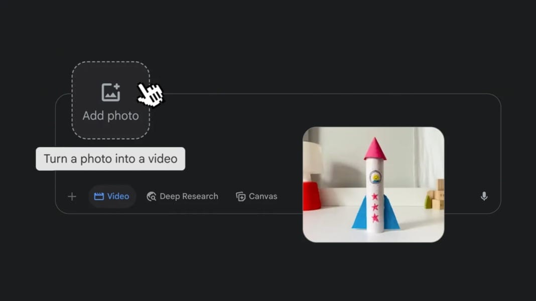 Google introduces photo-to-video feature in Gemini