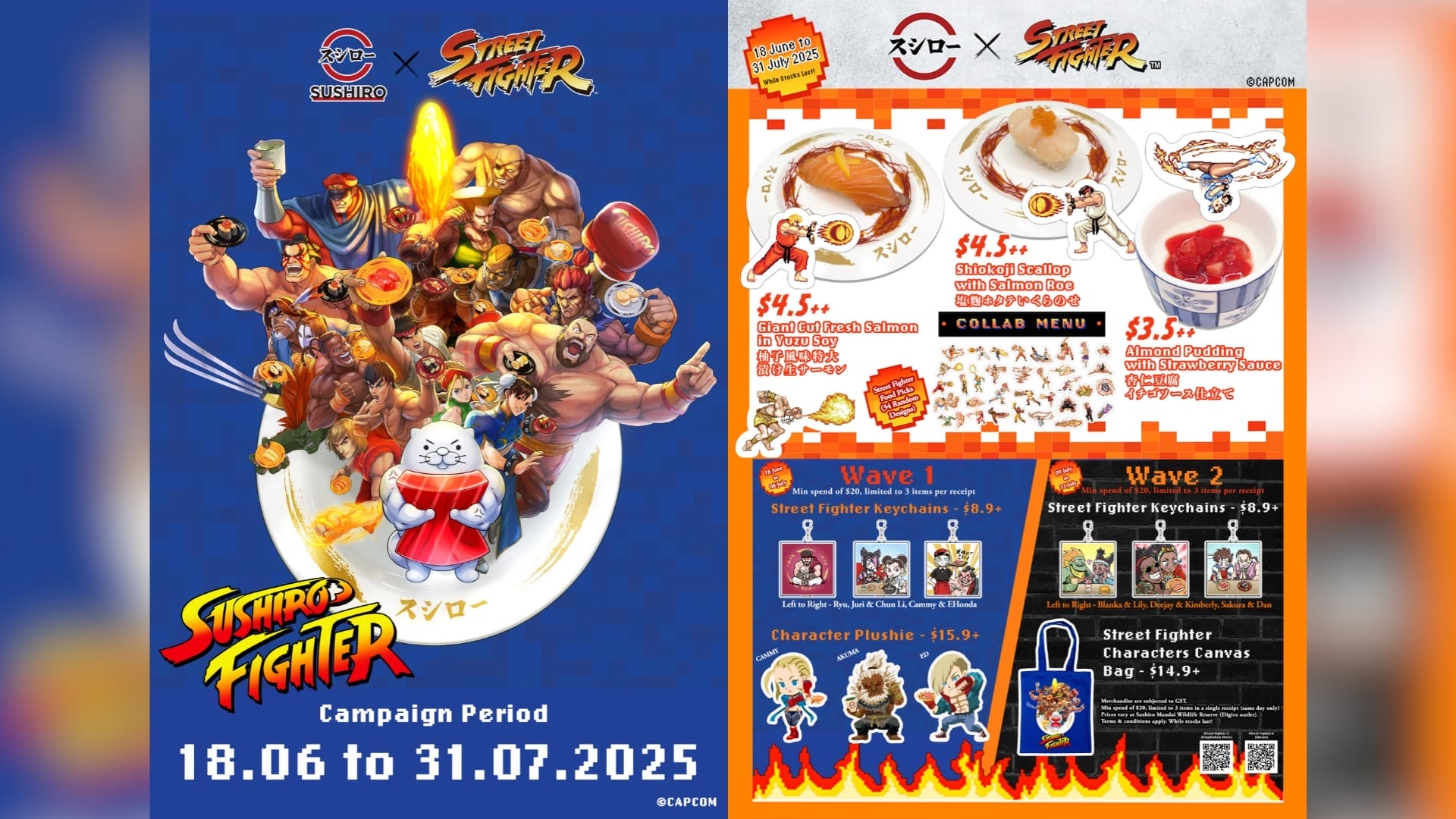 Sushiro Singapore launches second wave of Street Fighter collaboration