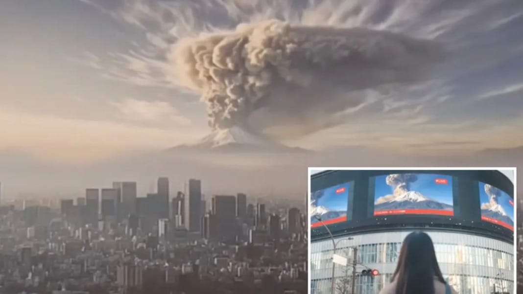 Japan uses an AI simulation of Mount Fuji's eruption to prepare citizens