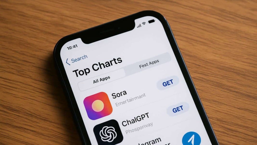 OpenAI’s Sora tops app download charts after Sora 2 update