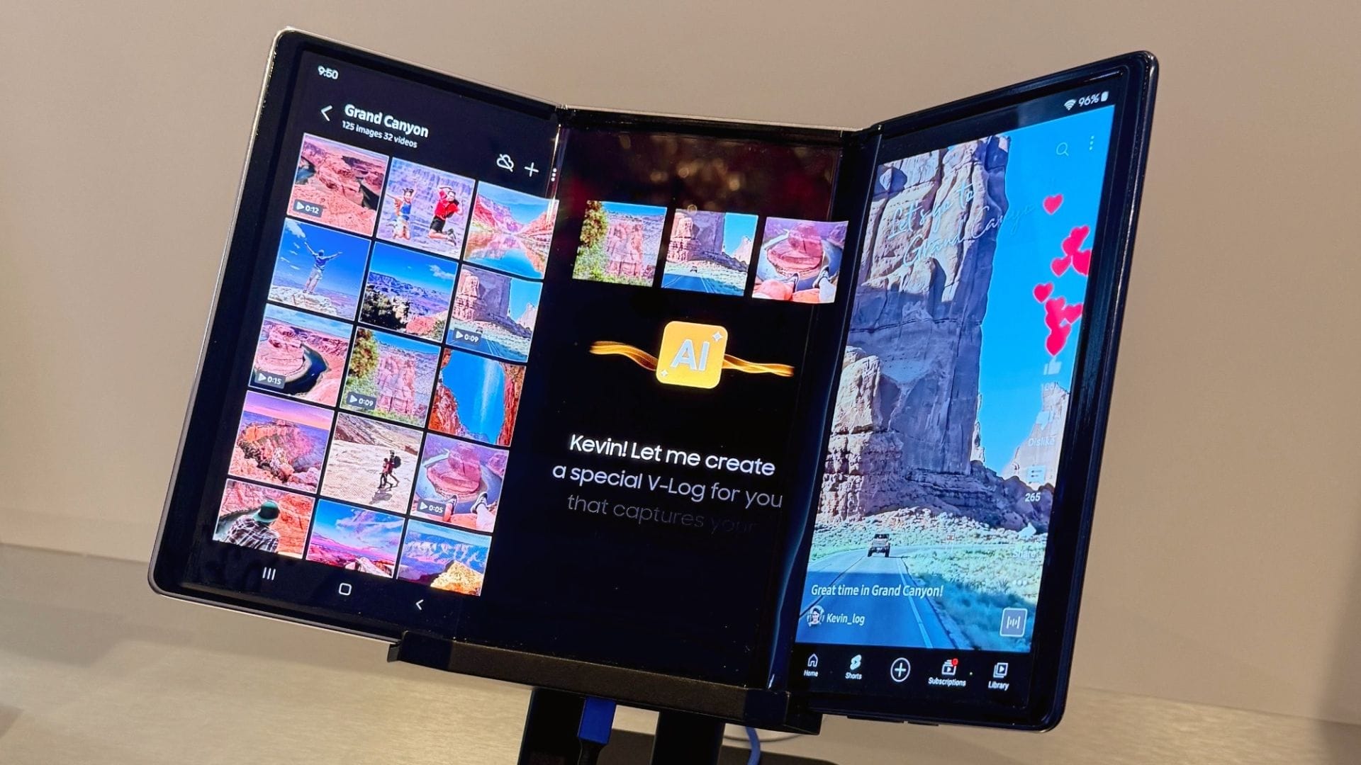 Samsung previews trifold phone prototype at APEC summit in Korea