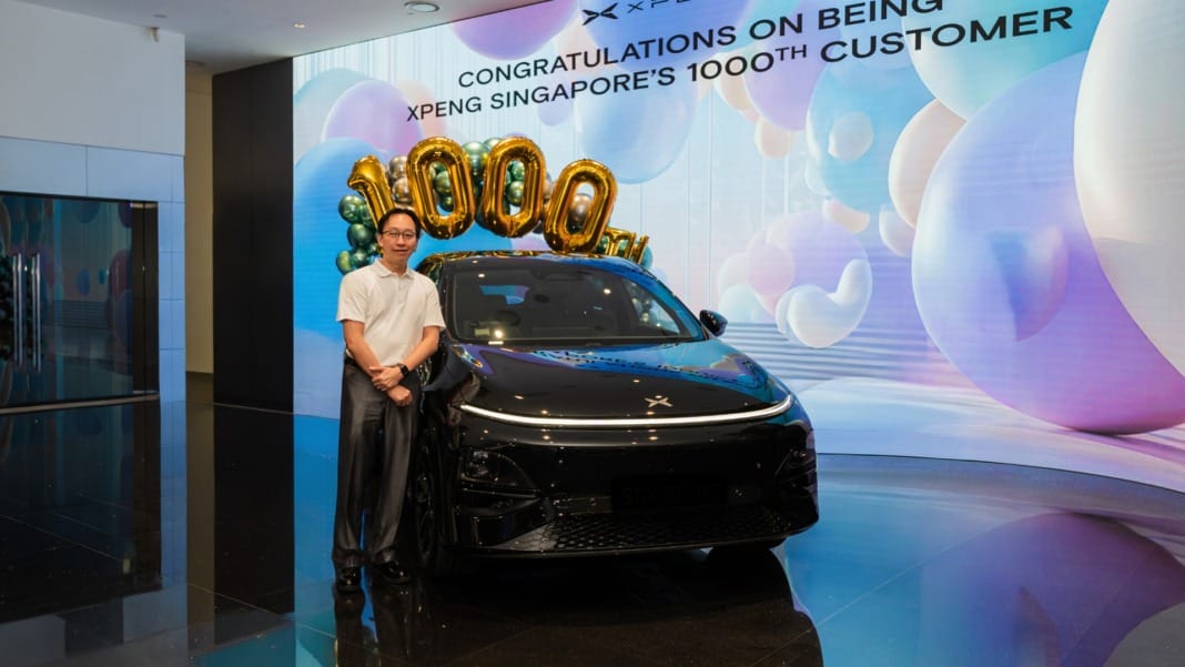 XPENG Singapore celebrates 1,000th vehicle delivery milestone