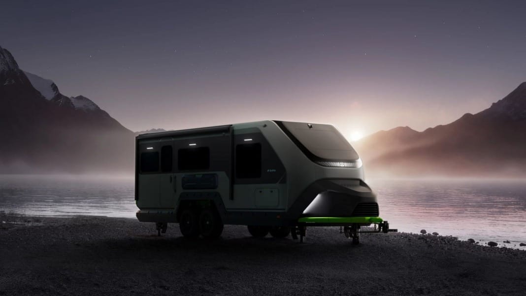 Evotrex unveils hybrid RV trailer powered by battery and petrol engine