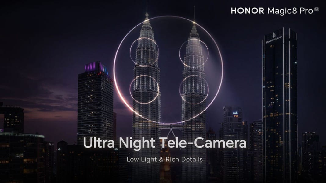 Honor showcases early low-light camera performance of the Magic 8 Pro