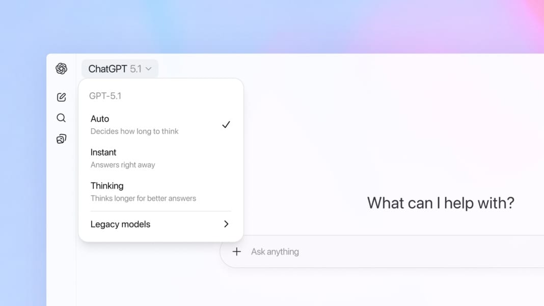 OpenAI introduces GPT-5.1 with improved conversation and customisation