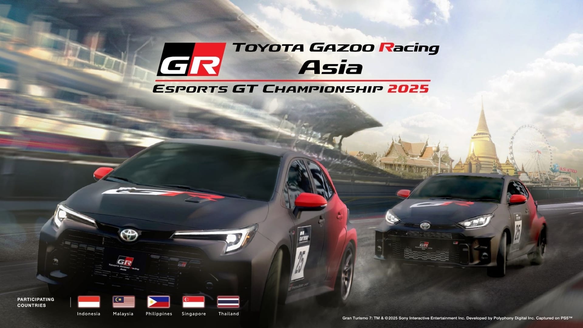 Toyota Gazoo Racing Asia brings 2025 Esports GT Championship Finals to Thailand