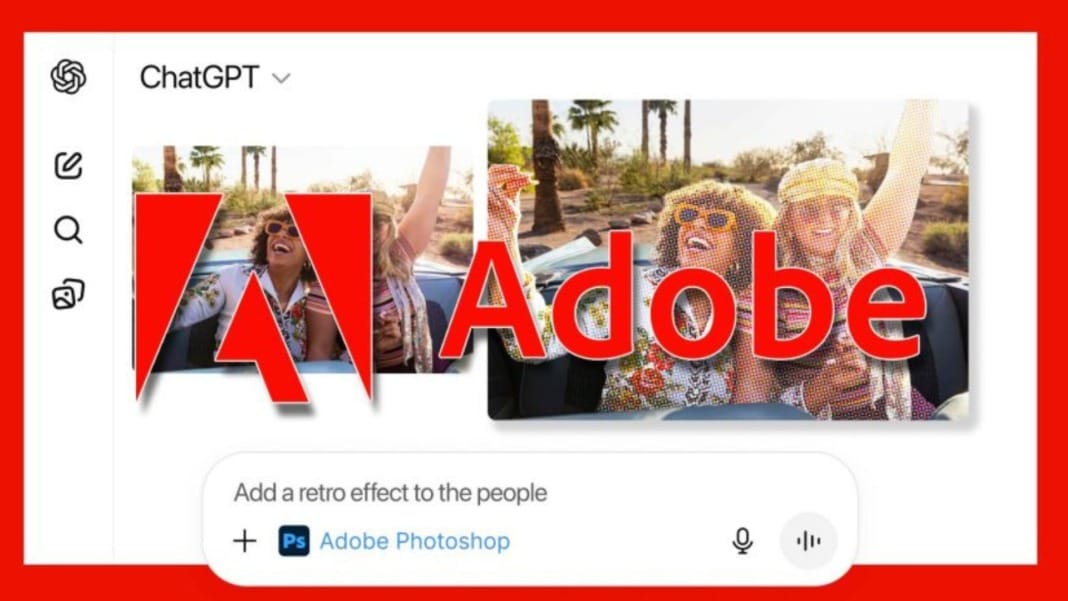 Adobe integrates Photoshop, Acrobat and Adobe Express into ChatGPT