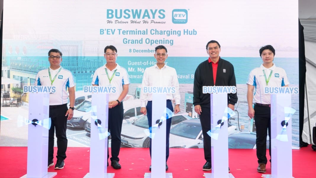 Busways launches ultra-fast charging hub in northern Singapore