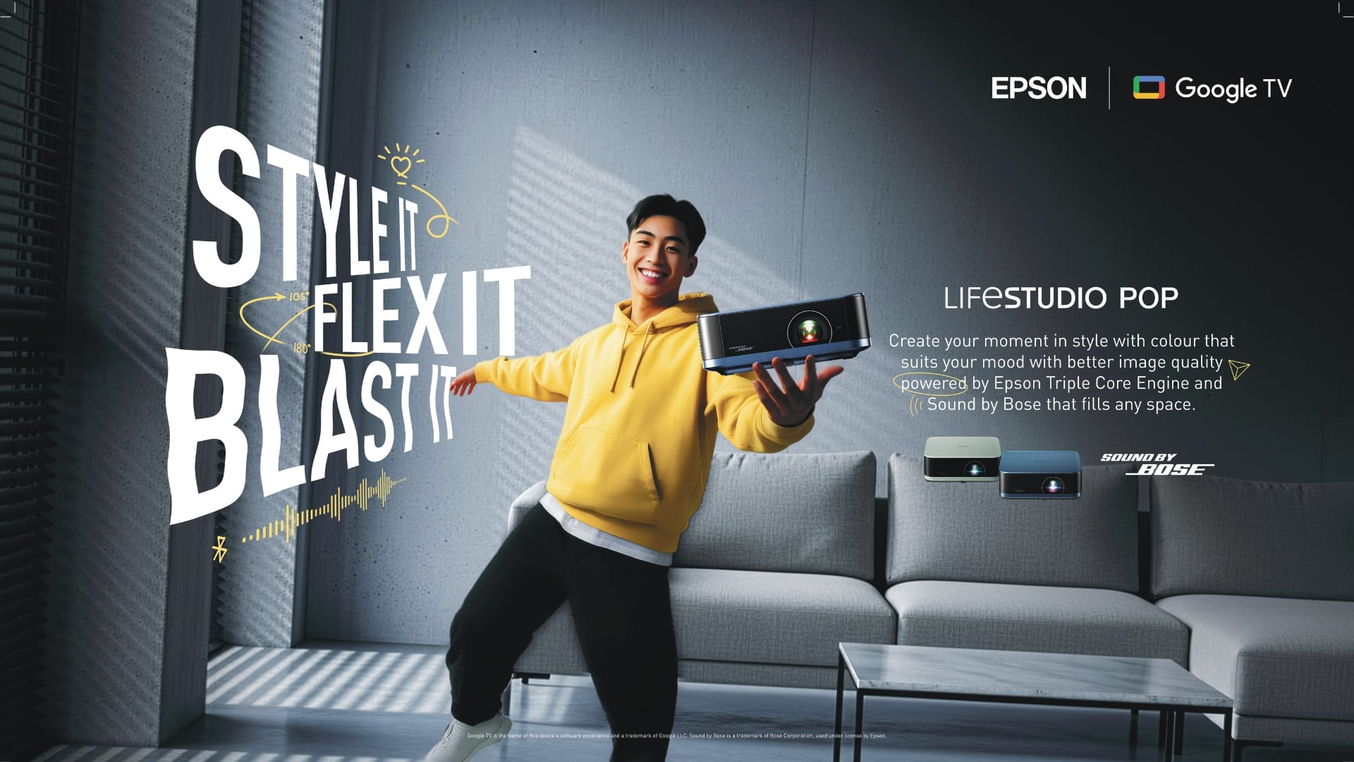 Epson launches Lifestudio portable projectors designed for modern living