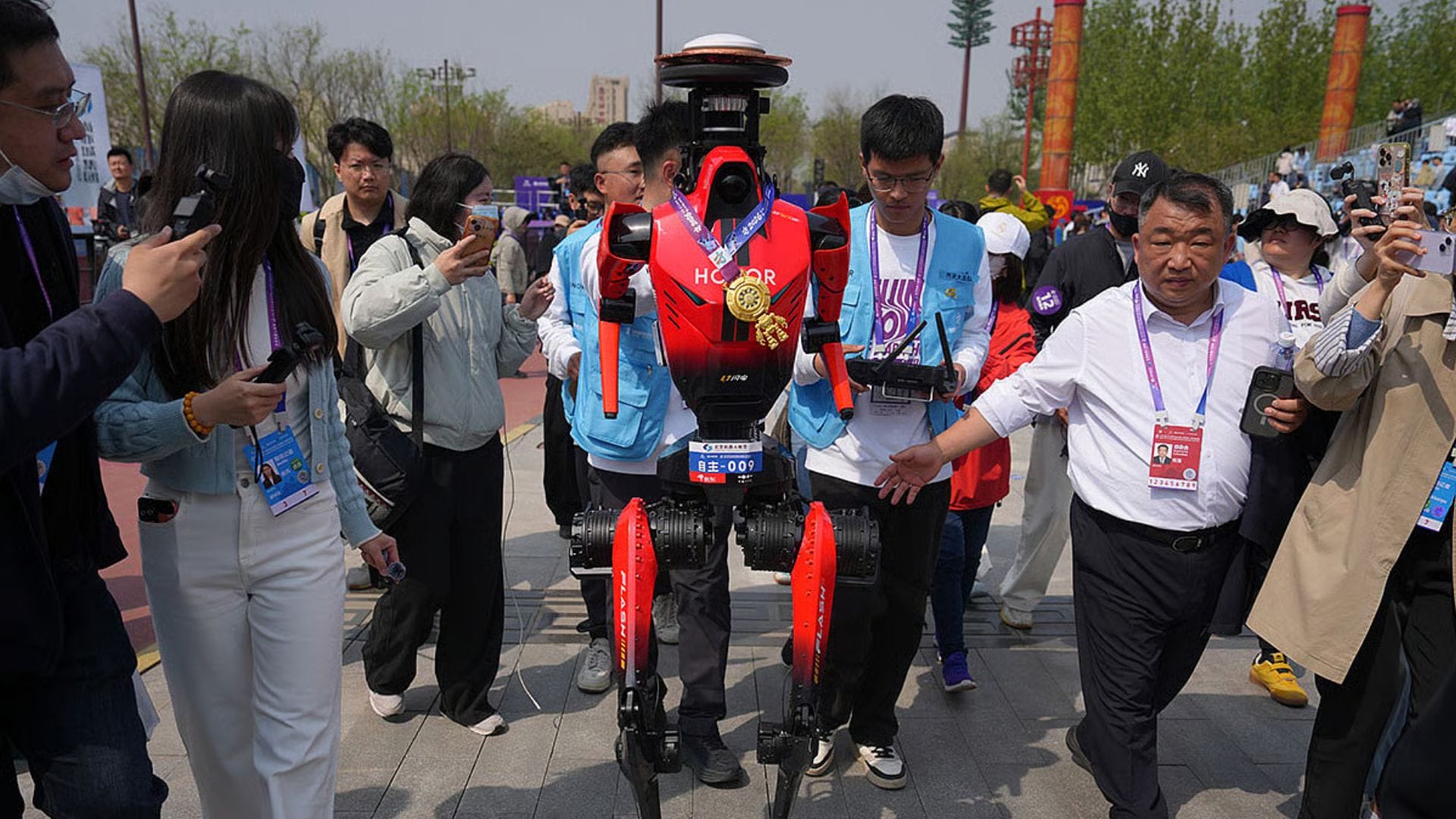 Beijing robot half-marathon returns with stronger performance and fewer mishaps