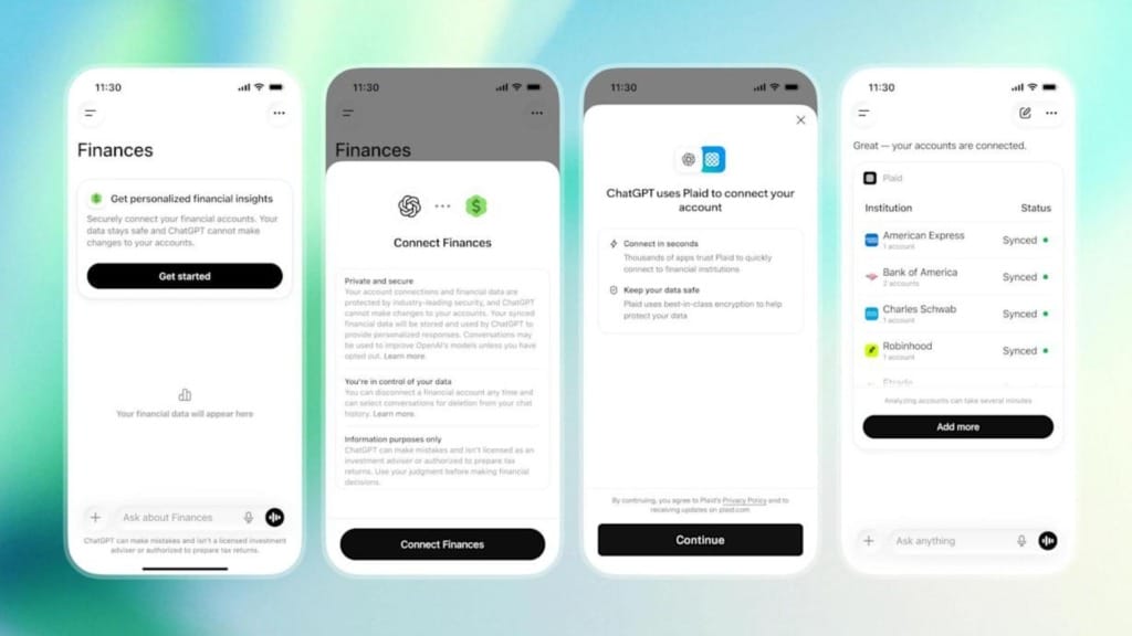ChatGPT to offer personalised financial advice through linked bank accounts ChatGPT to offer personalised financial advice through linked bank accounts