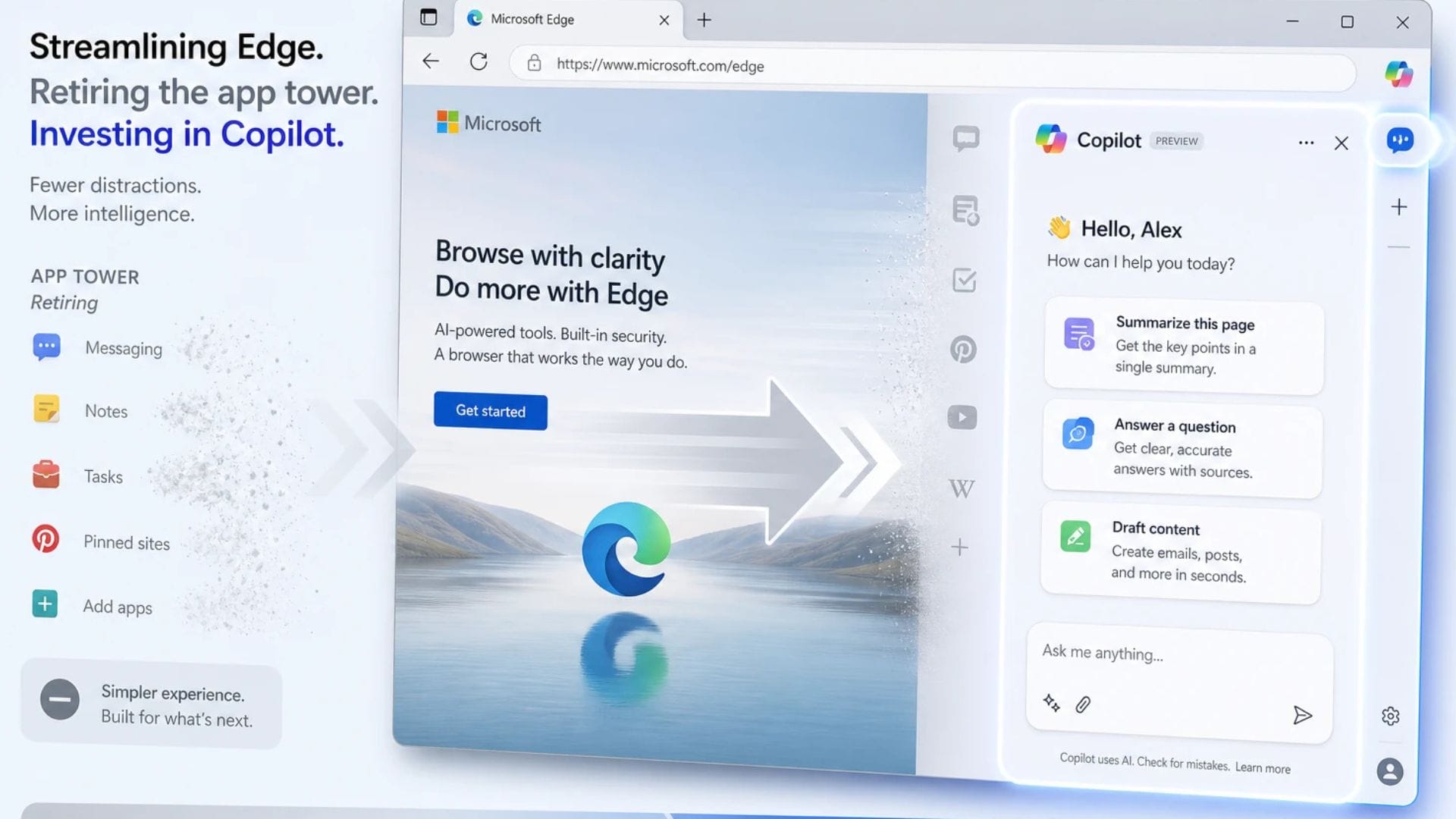 Microsoft to retire Edge sidebar apps as part of Windows 11 simplification