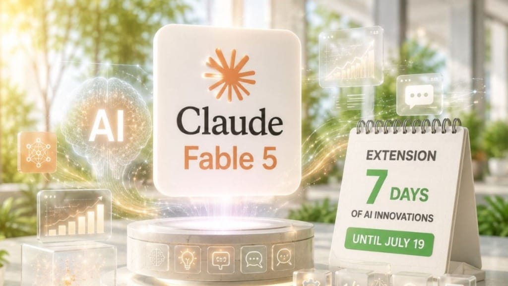 Anthropic offers Claude Fable 5 access at no extra cost until 19 July Anthropic offers Claude Fable 5 access at no extra cost until 19 July