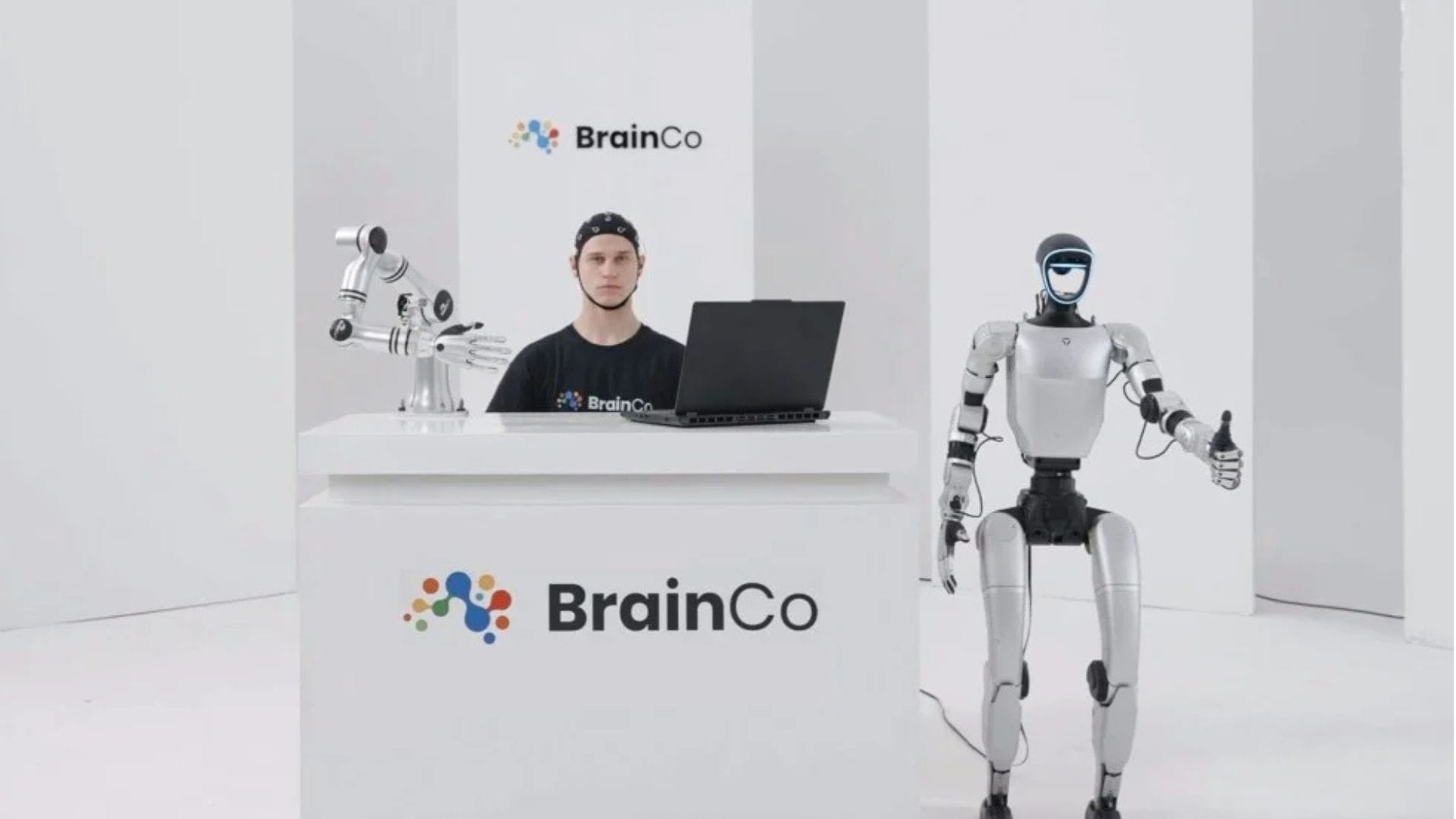 BrainCo unveils brain-to-robot interface that lets users control robots with their thoughts