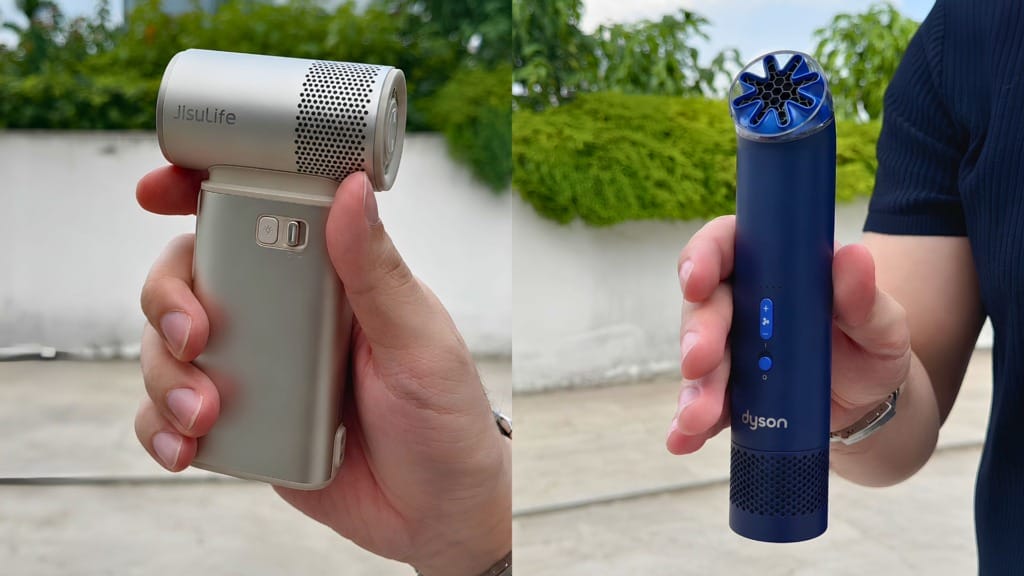 JisuLife Handheld Fan Ultra 2 vs Dyson HushJet Mini comparison Which premium portable fan is right for you - 1