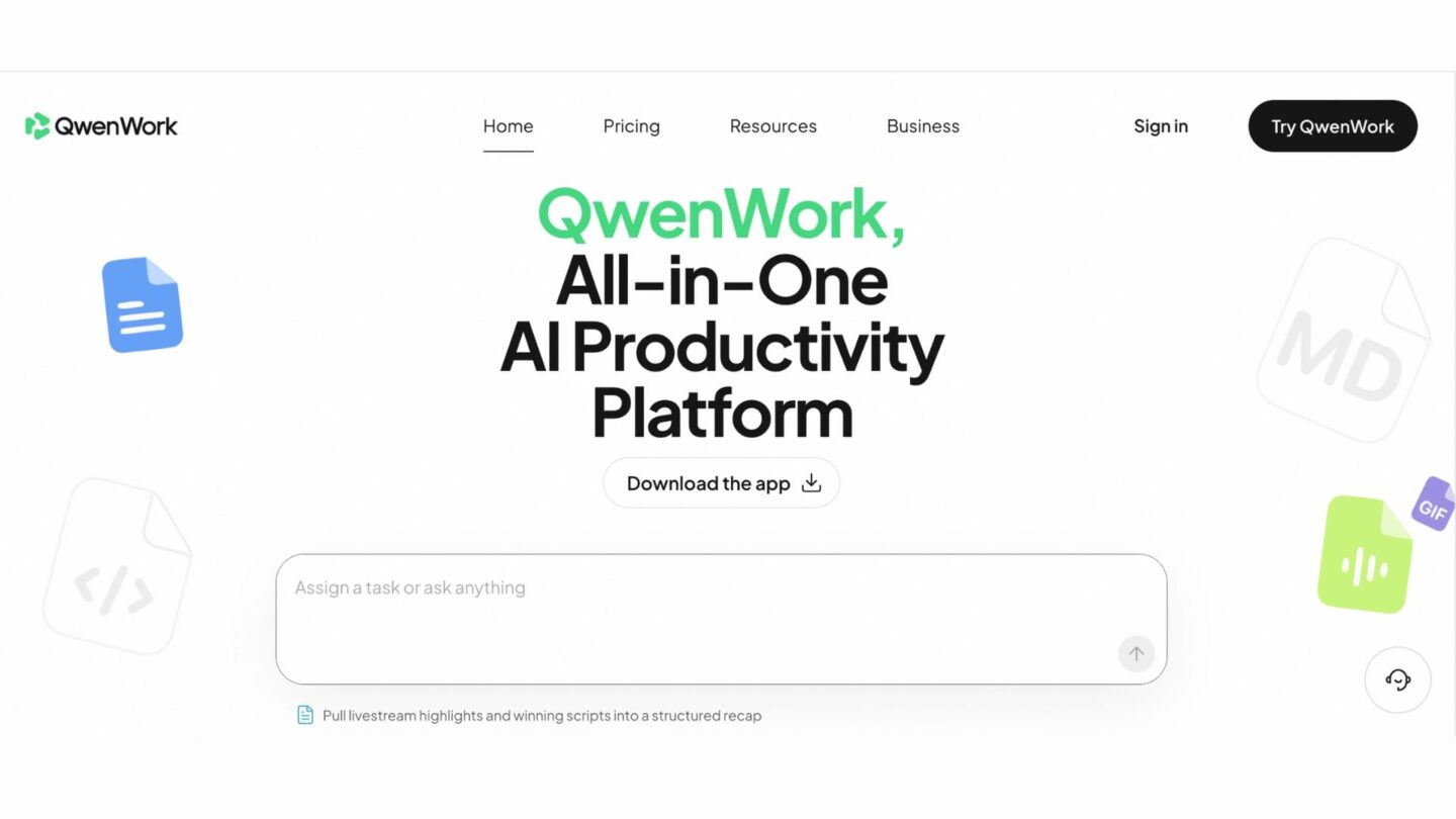 Alibaba launches QwenWork globally with web and desktop AI agent