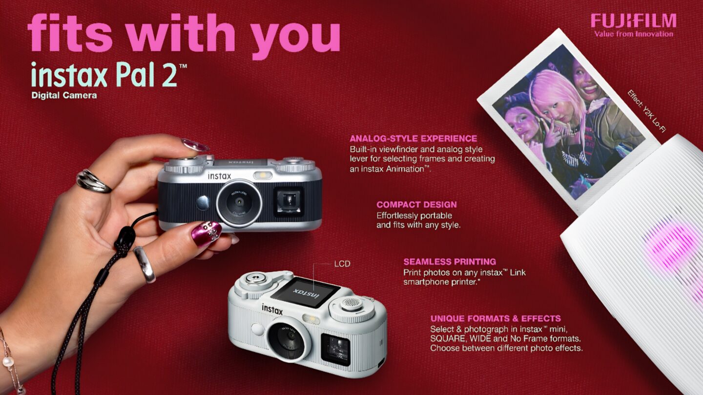 Fujifilm instax Pal 2 adds 10MP sensor, display and new shooting controls