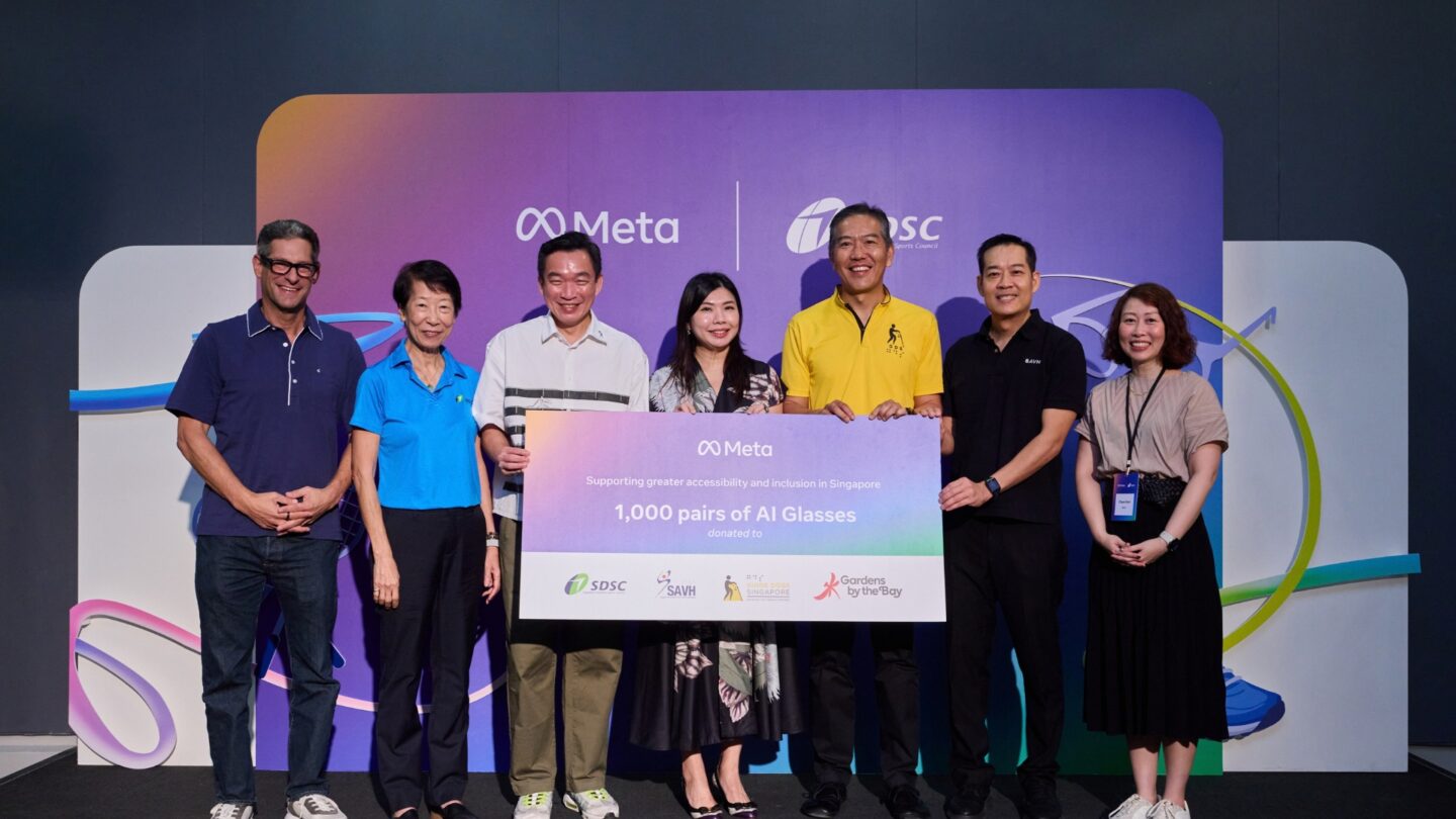 Meta donates 1,000 Ray-Ban Meta AI glasses to support accessibility in Singapore